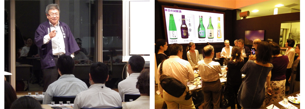 昨年開催した「初心者のための日本酒講座　写真